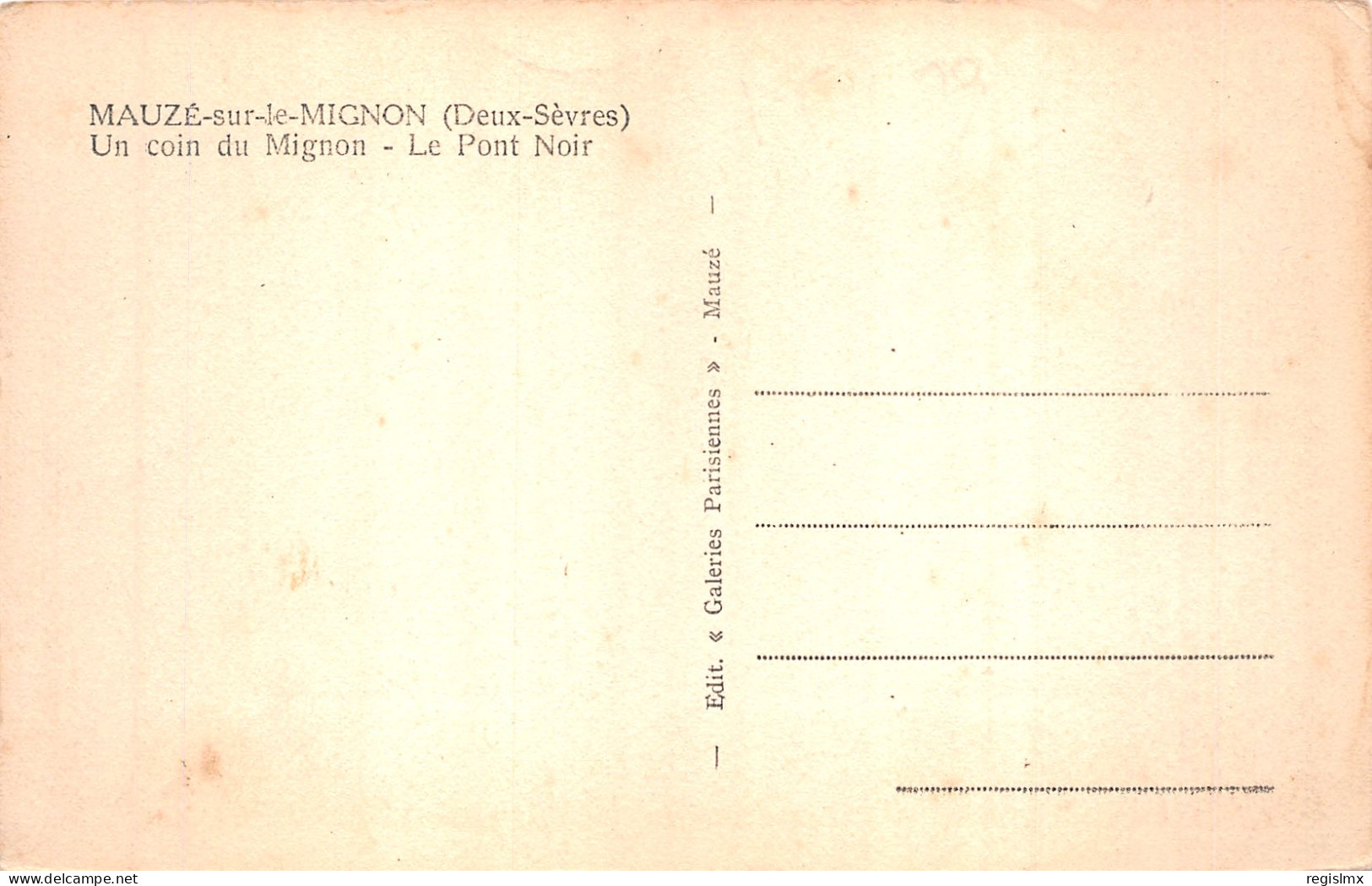 79-MAUZE SUR LE MIGNON-N°2146-D/0049 - Mauze Sur Le Mignon
