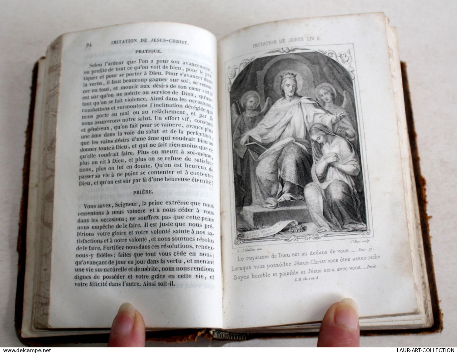 IMITATION DE JESUS CHRIST XIXe S. MAME Ed. ILLUSTRÉ, MISSEL PAROISSIEN RELIGIEUX / LIVRE ANCIEN XIXe SIECLE (1303.15) - Religion