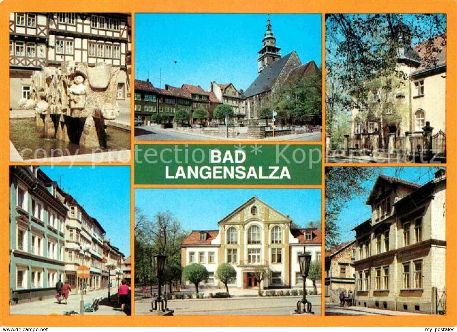 72625642 Bad Langensalza Springbrunnen Platz Der DSF Wilh Pieck Heim Bonifaciusg - Bad Langensalza