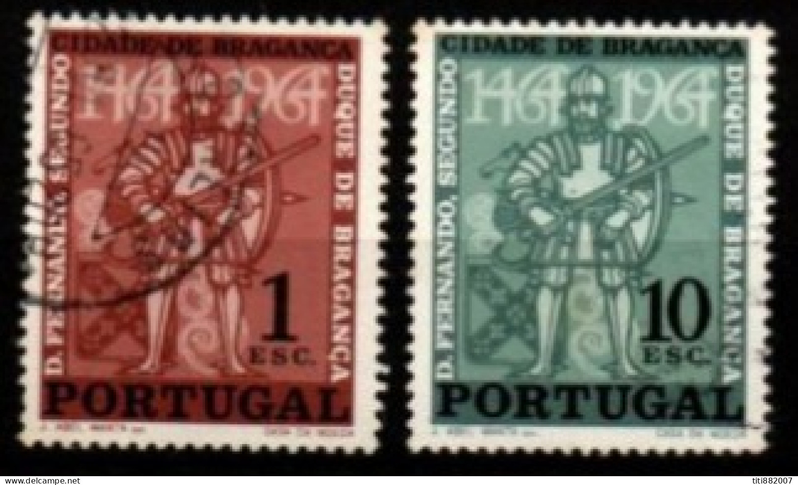 PORTUGAL  -   1965.  Y&T N° 958 / 959 Oblitérés  . Bragance - Gebruikt