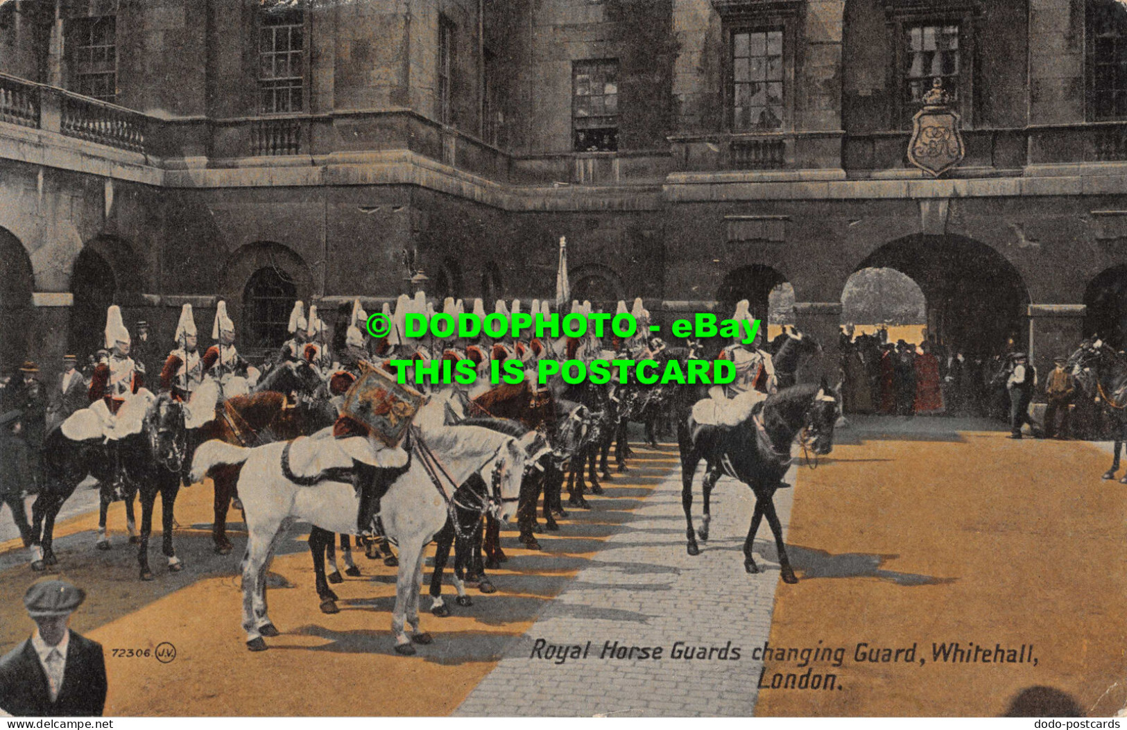 R555395 72306. Royal Horse Guards Changing Guard. Whitehall. London. Valentines - Sonstige & Ohne Zuordnung