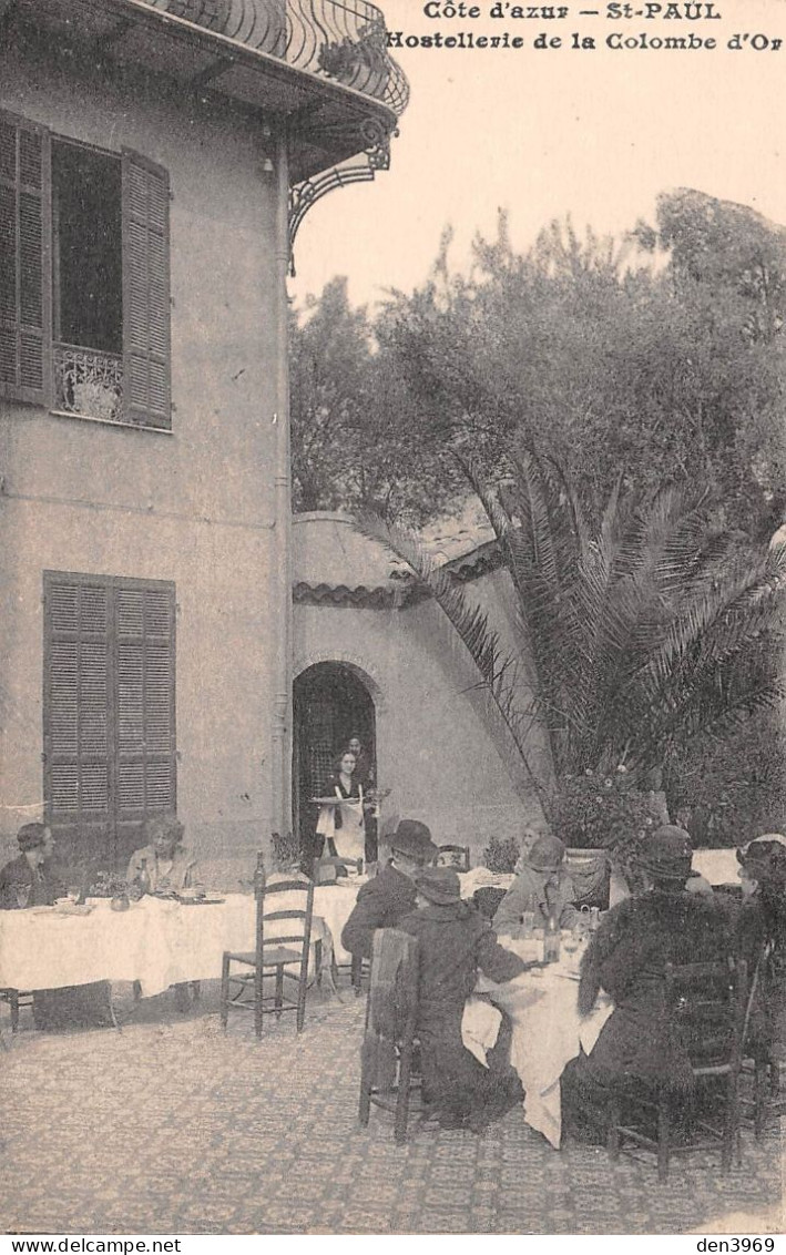 SAINT-PAUL-de-Vence (Alpes-Maritimes) - Hostellerie De La Colombe D'Or - Voyagé 1929 (2 Scans) - Saint-Paul