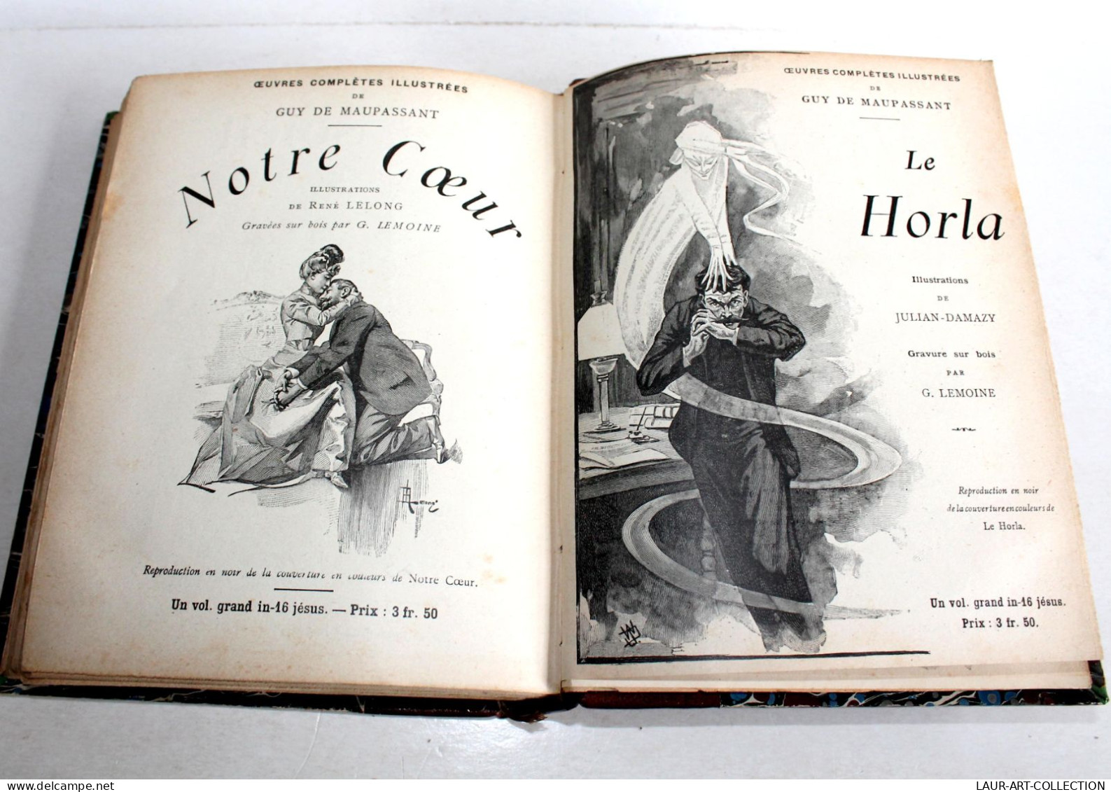 UNE VIE De GUY DE MAUPASSANT DESSIN De LEROUX GRAVURE De LEMOINE 1904 OLLENDORFF / LIVRE ANCIEN XXe SIECLE (1303.25) - 1901-1940