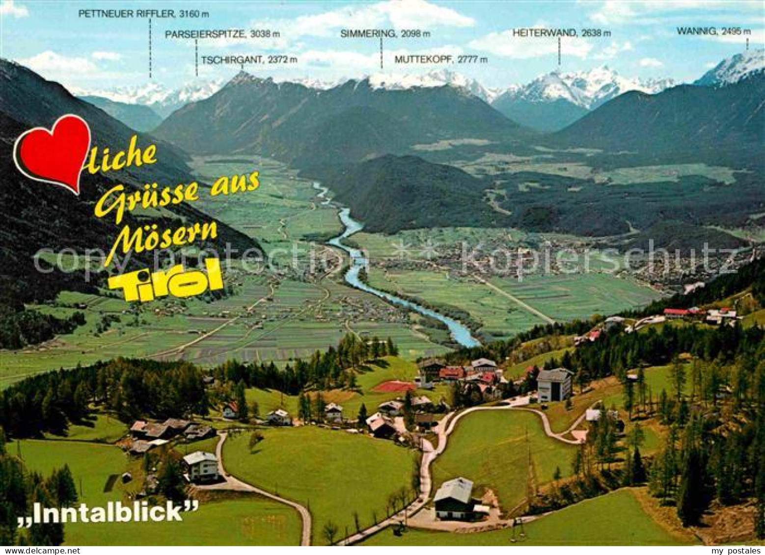 72621462 Moesern Inntalblick Fliegeraufnahme Moesern - Other & Unclassified