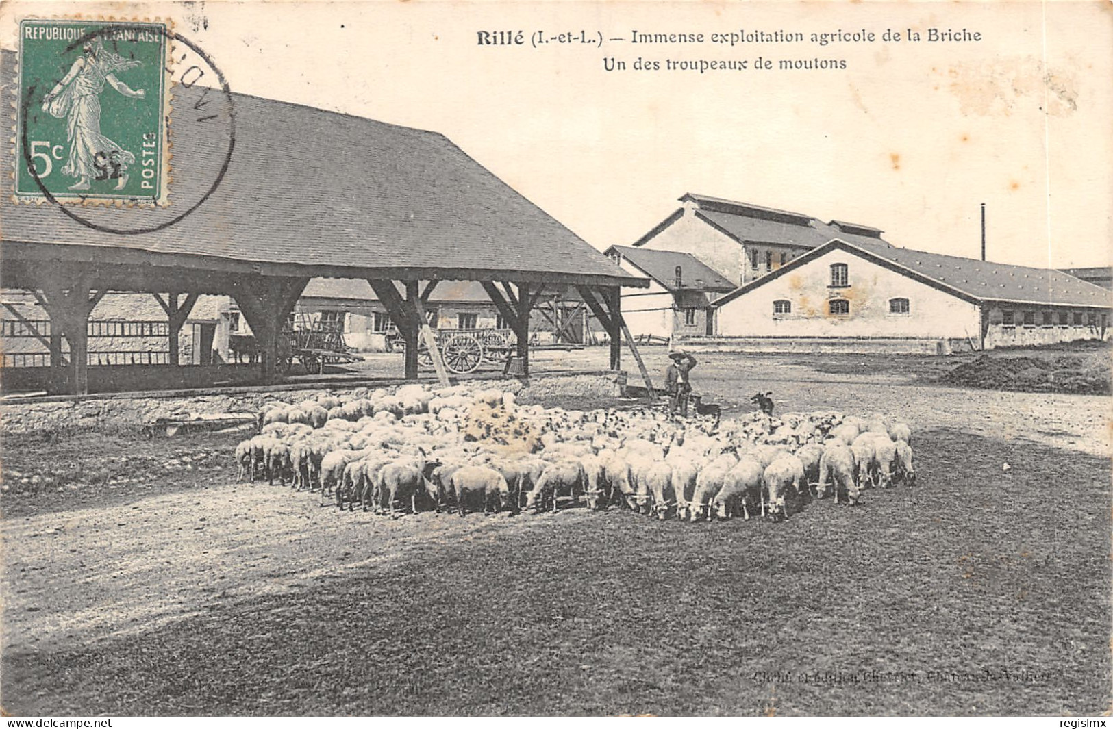 37-RILLE-EXPLOITATION AGRICOLE DE LA BRICHE-N°2153-F/0213 - Autres & Non Classés