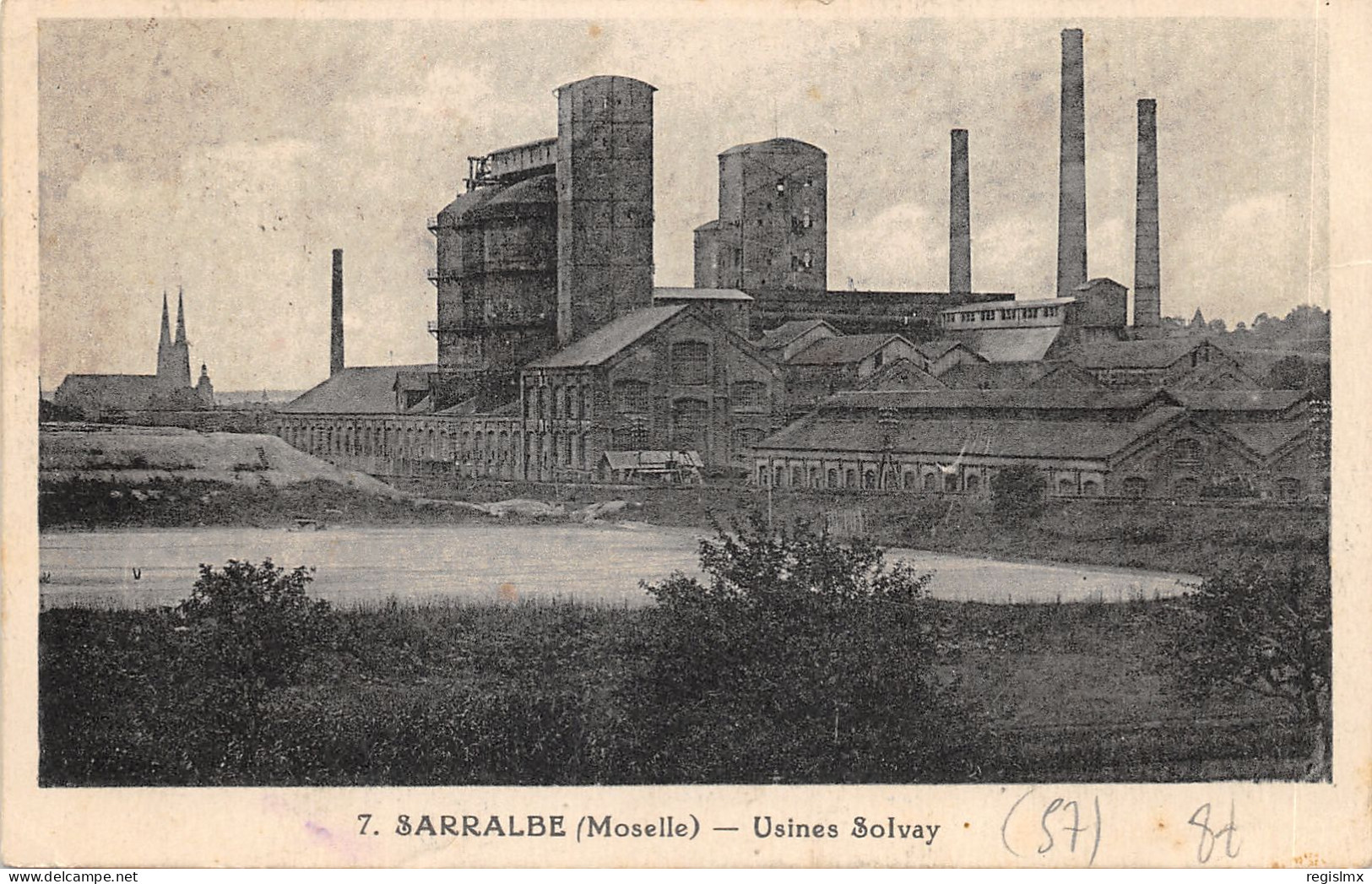 57-SARRALBE-USINES SOLVAY-N°2155-F/0119 - Sarralbe