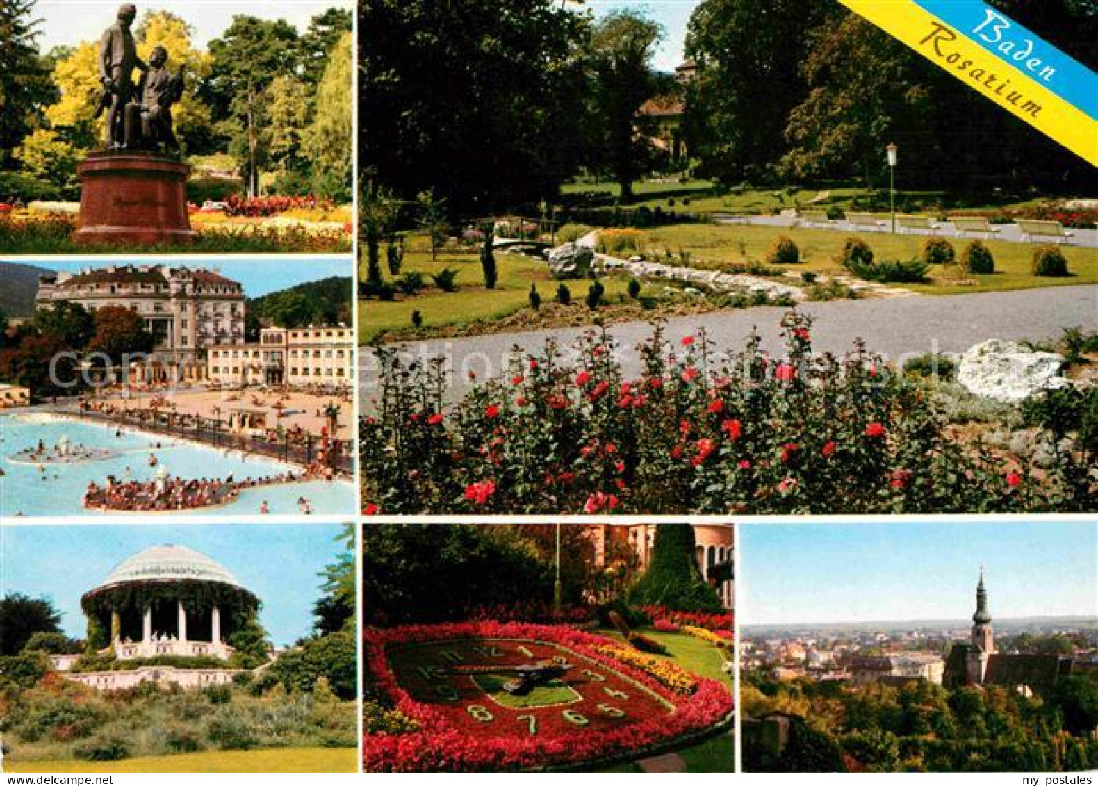 72620376 Baden Wien Rosarium Lanner Beethoventempel  Baden - Andere & Zonder Classificatie