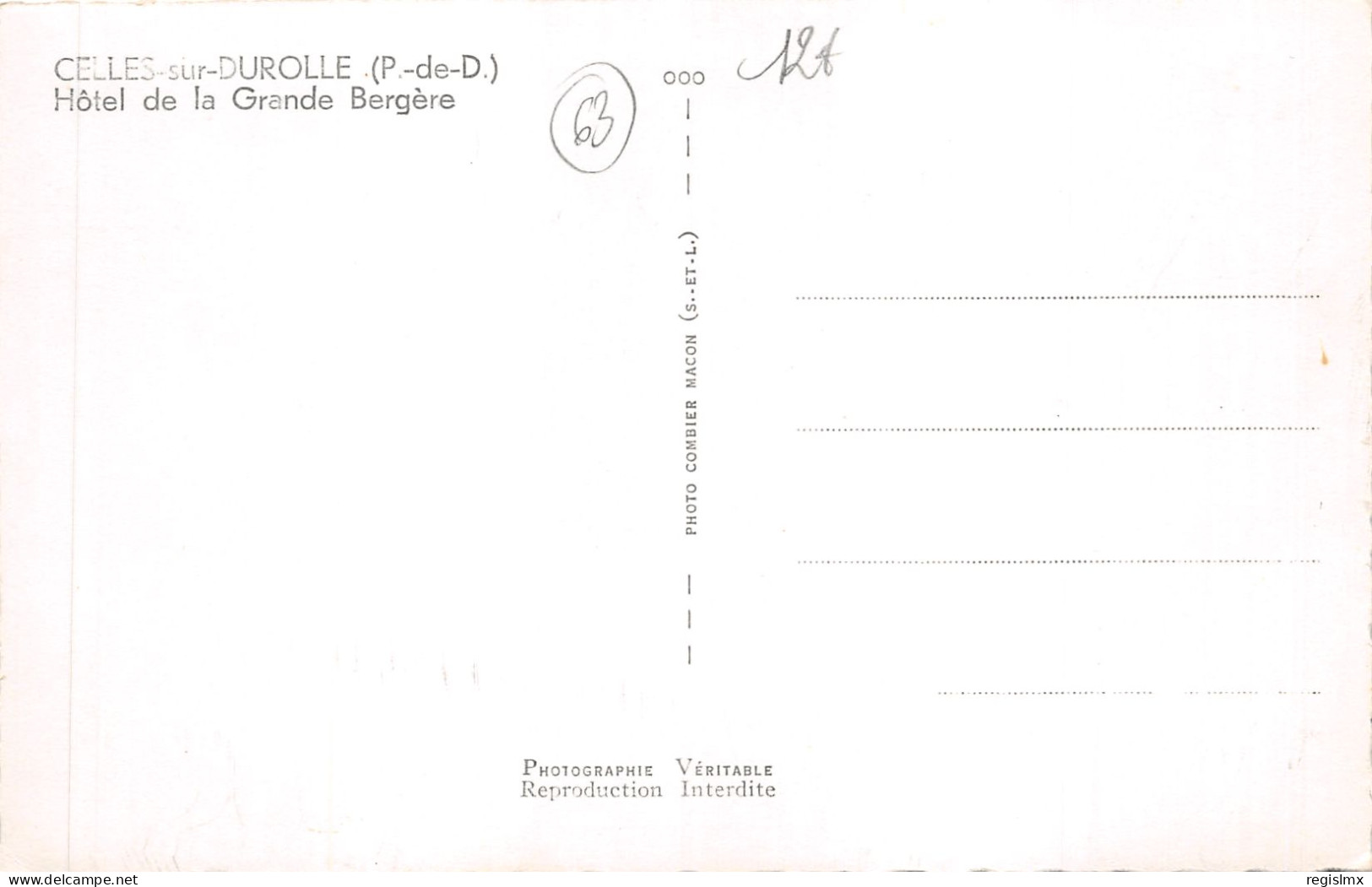 63-CELLES SUR DUROLLE-N°2156-F/0115 - Sonstige & Ohne Zuordnung