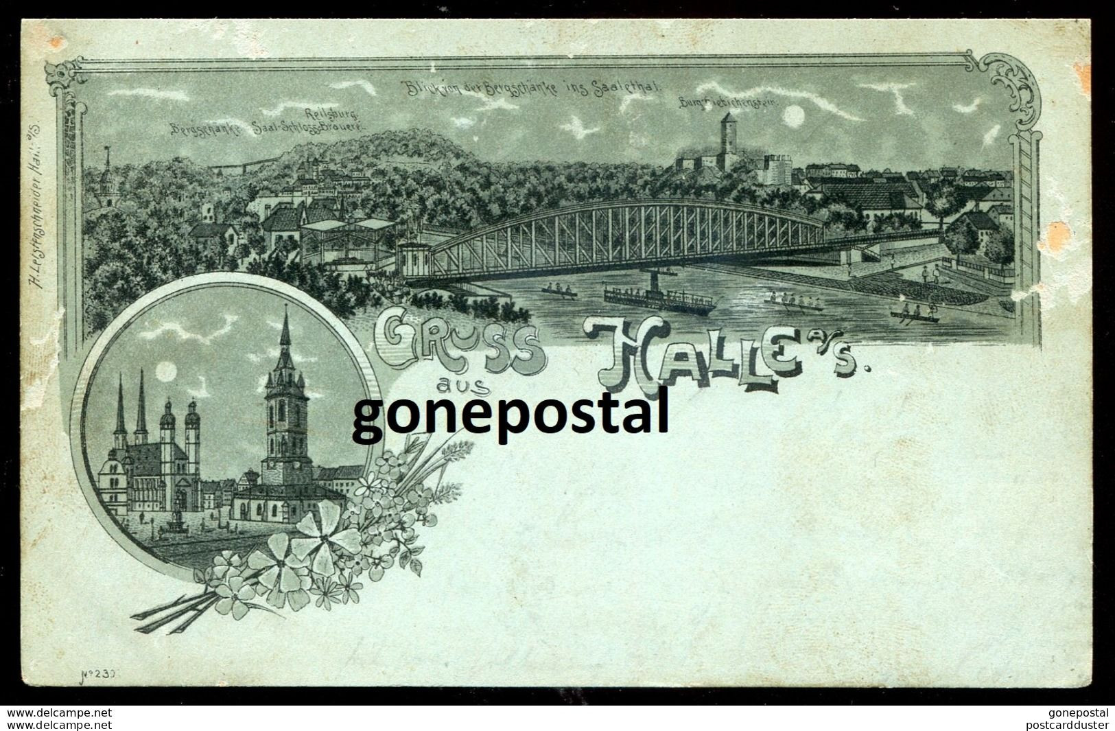 GERMANY Gruss Aus Halle 1898 Litho Multiview (h1539) - Halle (Saale)