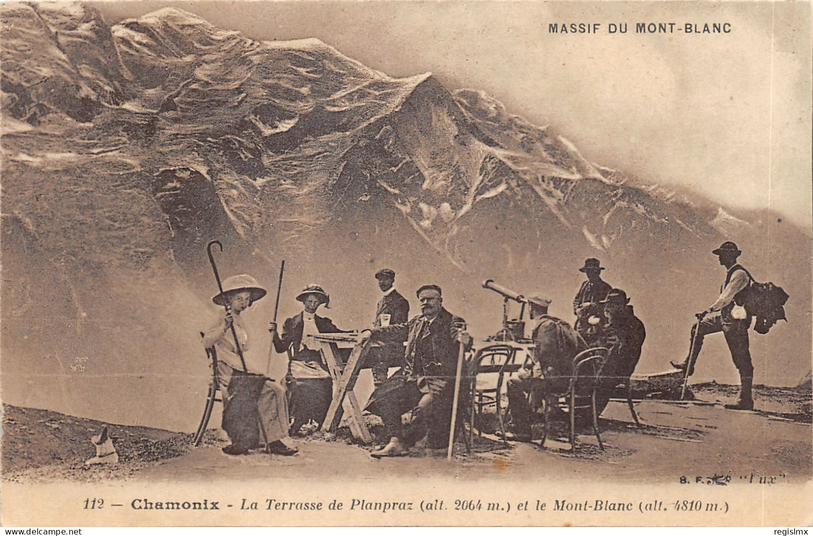 74-CHAMONIX-TERASSE DE PLANPRAZ-N°2157-F/0181 - Chamonix-Mont-Blanc