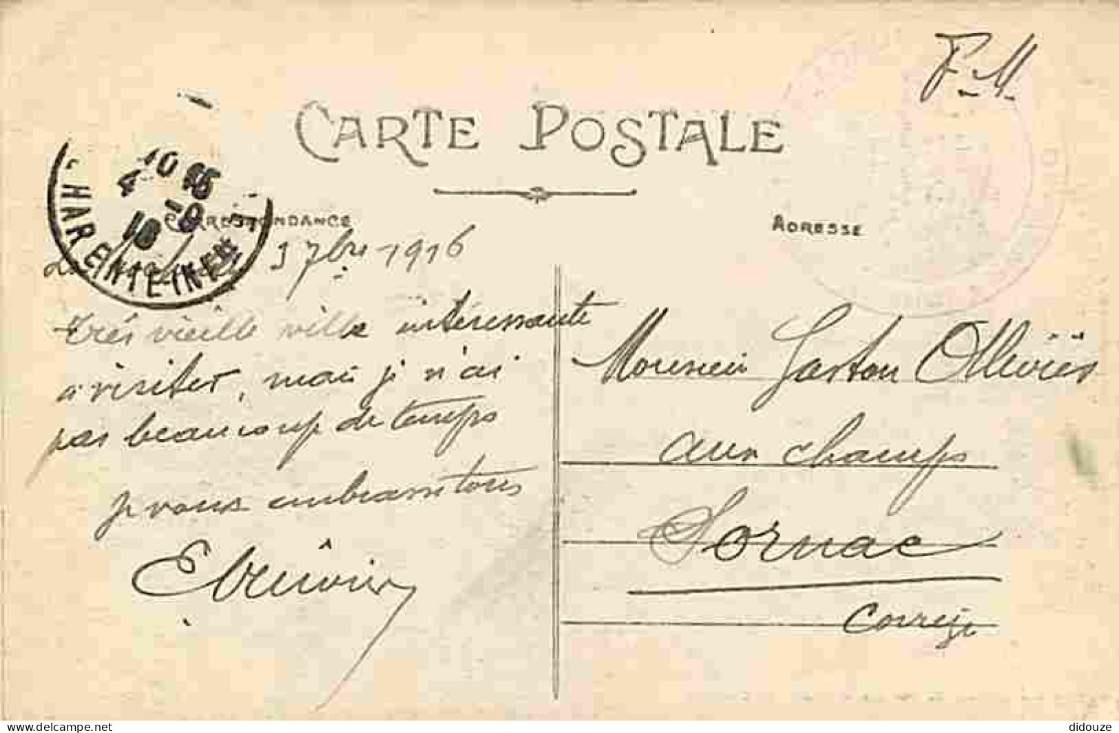 17 - La Rochelle - Le Port - Départ Pour La Peche - Animée - Bateaux - Oblitération Ronde De 1916 - CPA - Voir Scans Rec - La Rochelle
