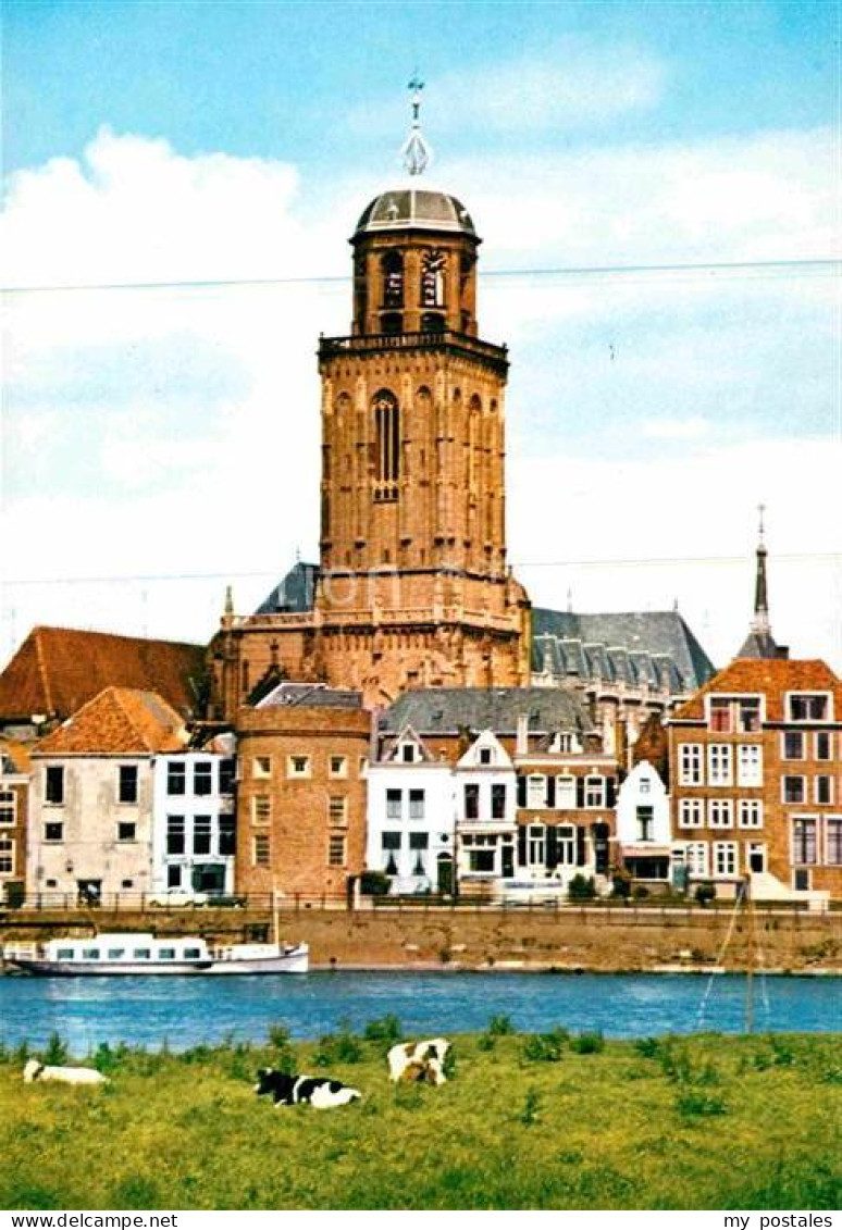 72619593 Deventer Ijsselfront Met Grote Kerk Kirche Deventer - Other & Unclassified