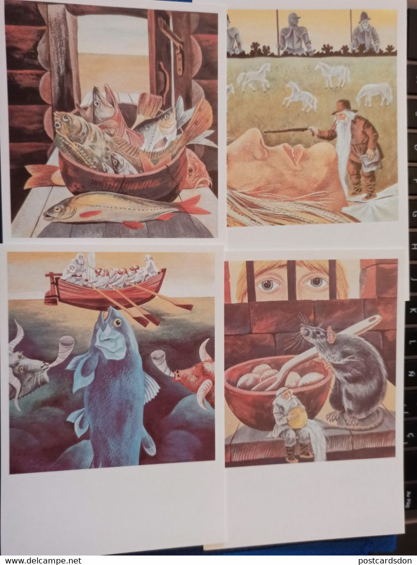 Estonia Fairy Tale 12 PCs Lot - OLD PC 1980s  - Dragon - Estland