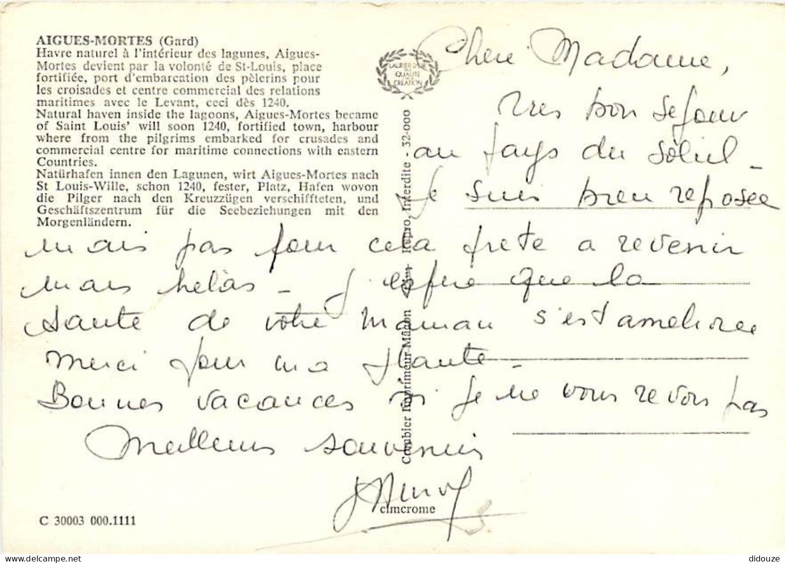 30 - Aigues Mortes - Multivues - CPM - Voir Scans Recto-Verso - Aigues-Mortes