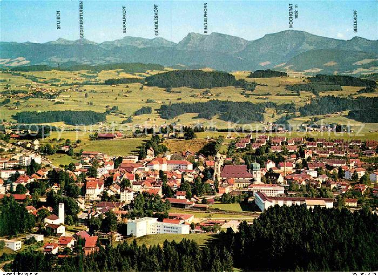 72619578 Lindenberg Allgaeu Gesamtansicht Mit Alpenpanorama Fliegeraufnahme Lind - Lindenberg I. Allg.