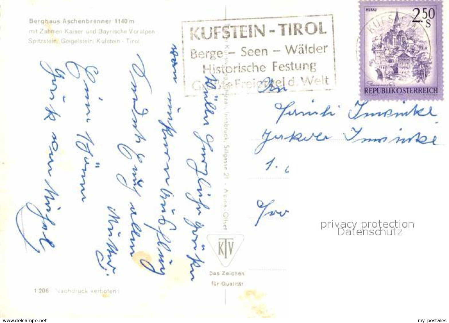 72619449 Kufstein Tirol Berghaus Aschenbrenner Am Kaiserlift Mit Zahmen Kaiser K - Sonstige & Ohne Zuordnung