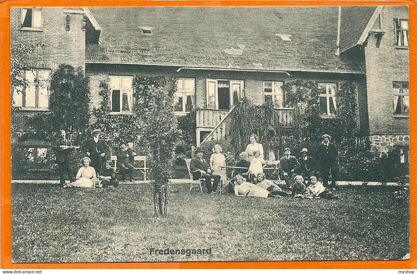 DK145_ *  AARHUS * FREDENSGAARD With PEOPLE * SENDT 1914 - Denmark