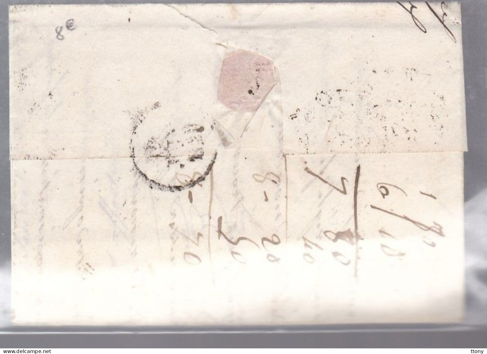 lettre dite précurseurs   sur  lettre    marque  postale  70 Chalon - Sur  - Saône dateur A 18 juin 1829  pour Seurre
