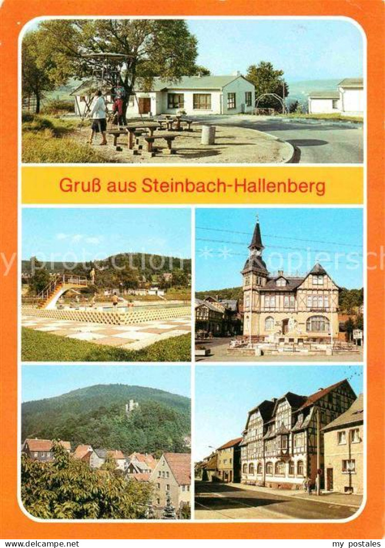 72617426 Steinbach Hallenberg Bergbaude Freibad Rat Der Stadt Ruine Hallenburg F - Schmalkalden