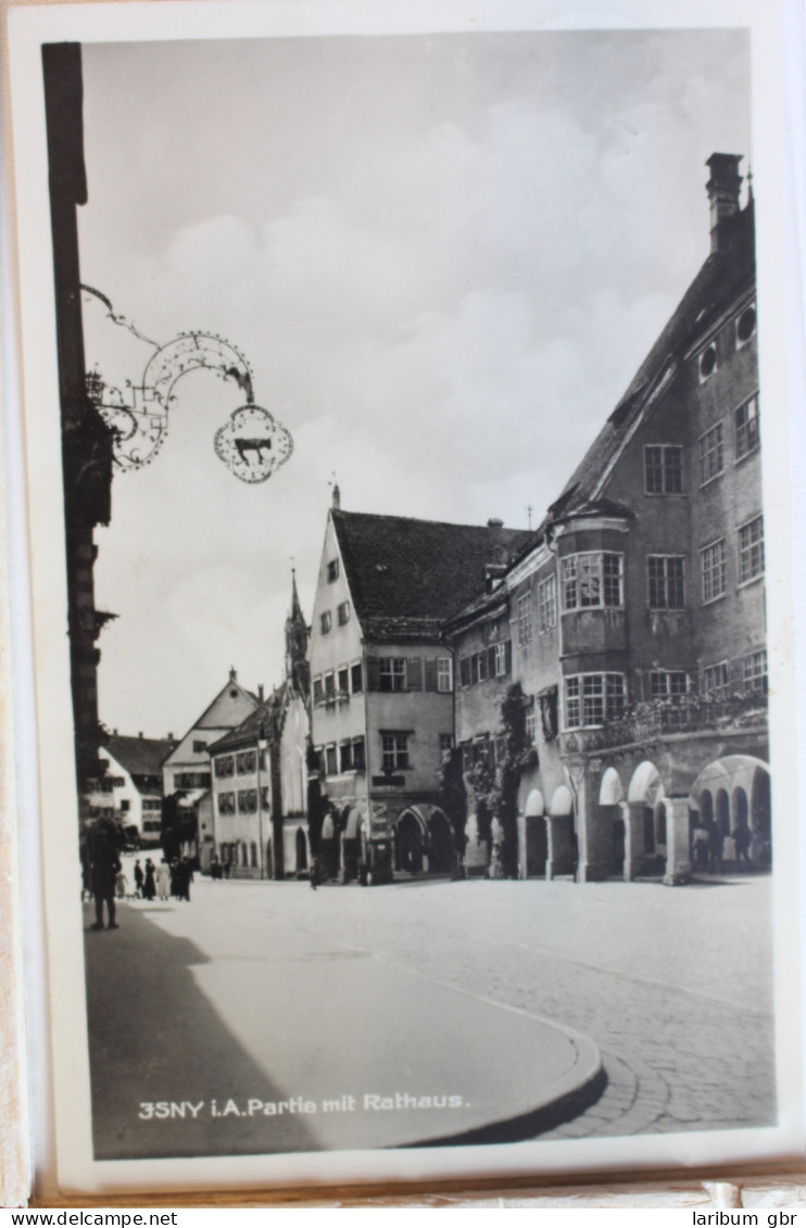 AK Isny I. A. Partie Mit Rathaus 1934 Gebraucht #PD356 - Sonstige & Ohne Zuordnung