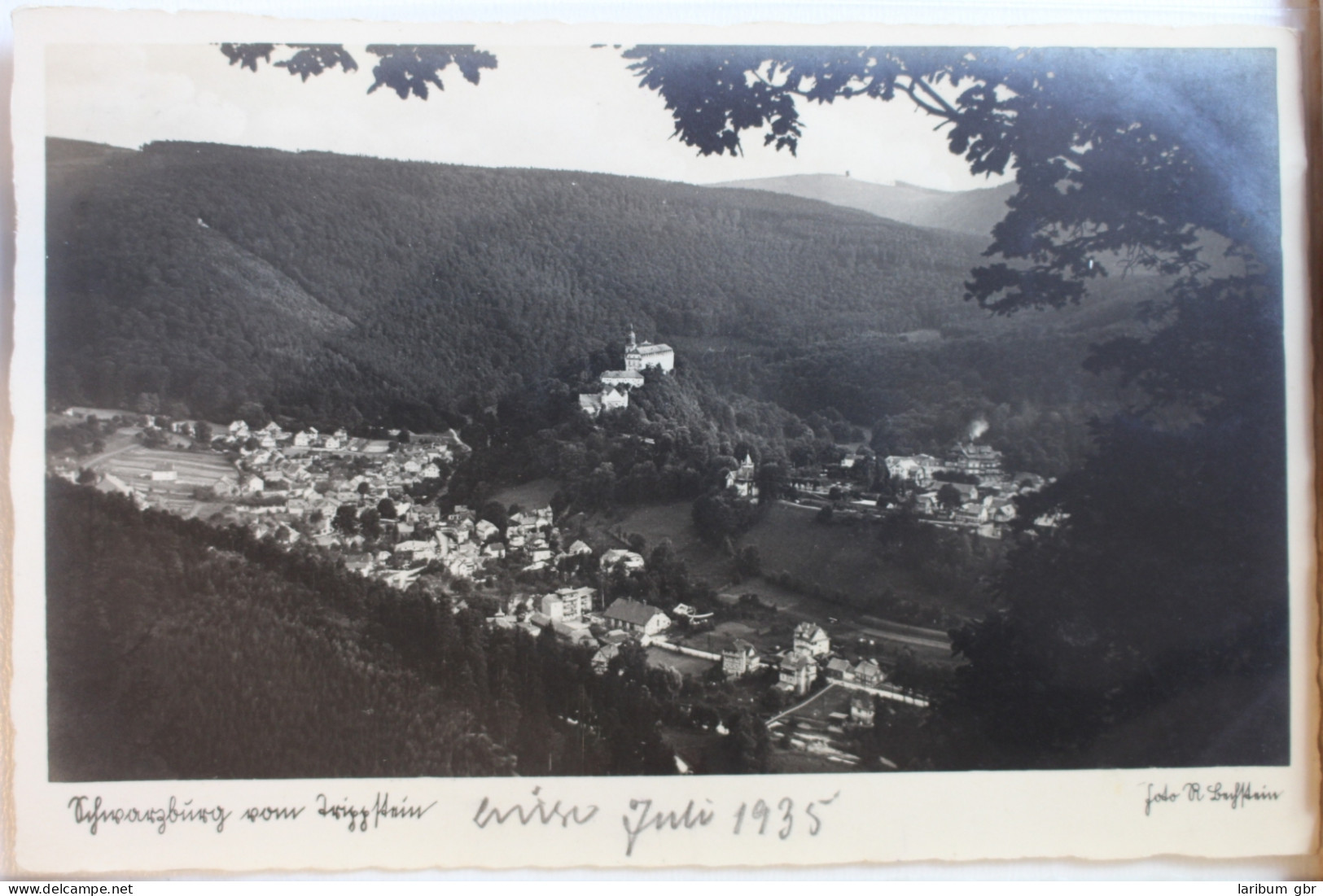 AK Schwarzburg (Thü. Wald) Blick Vom Trippstein 1935 Gebraucht #PD393 - Autres & Non Classés