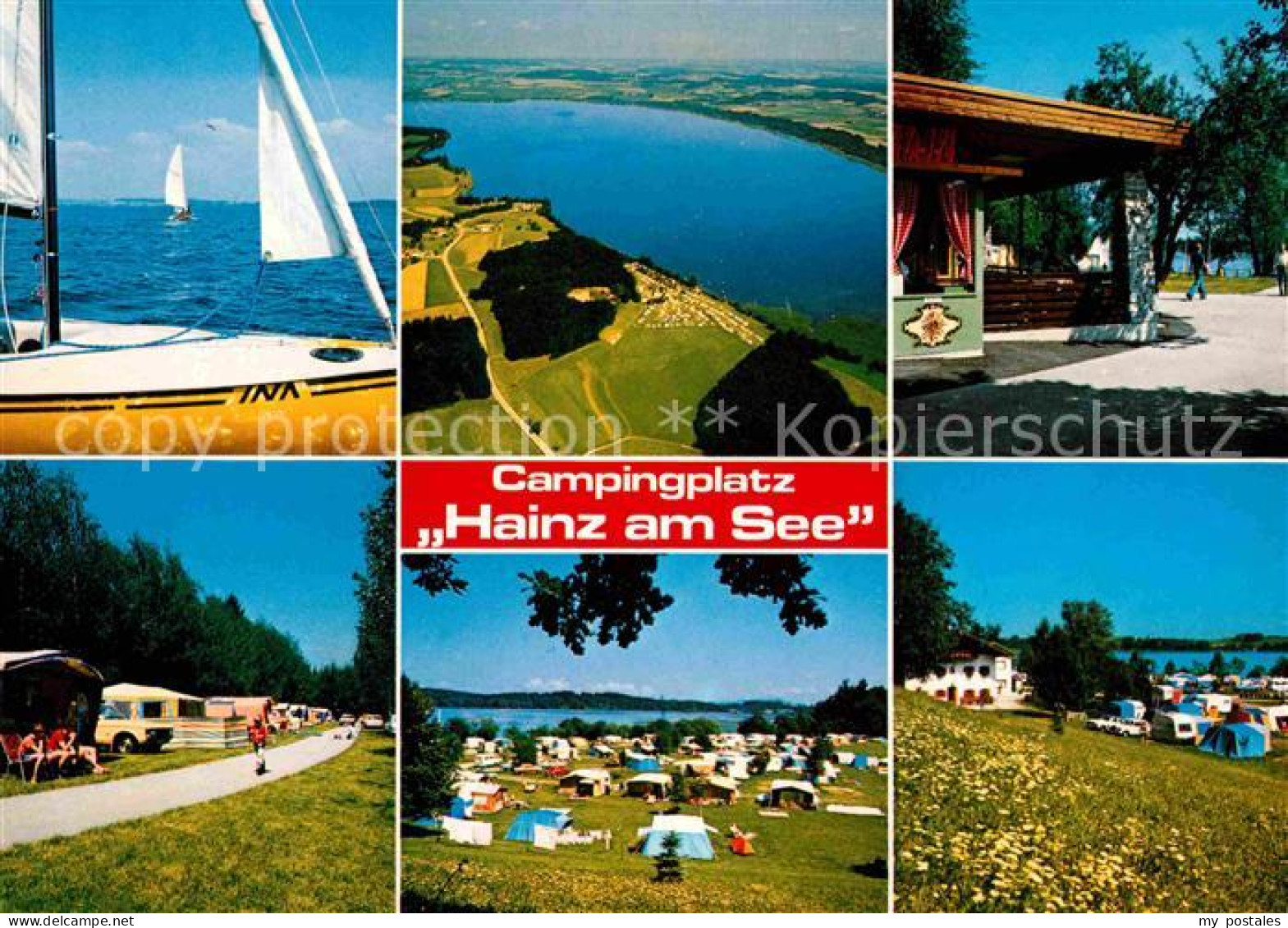 72616659 Petting Waginger See Fliegeraufnahme Campingplatz Hainz Am See Teilansi - Other & Unclassified