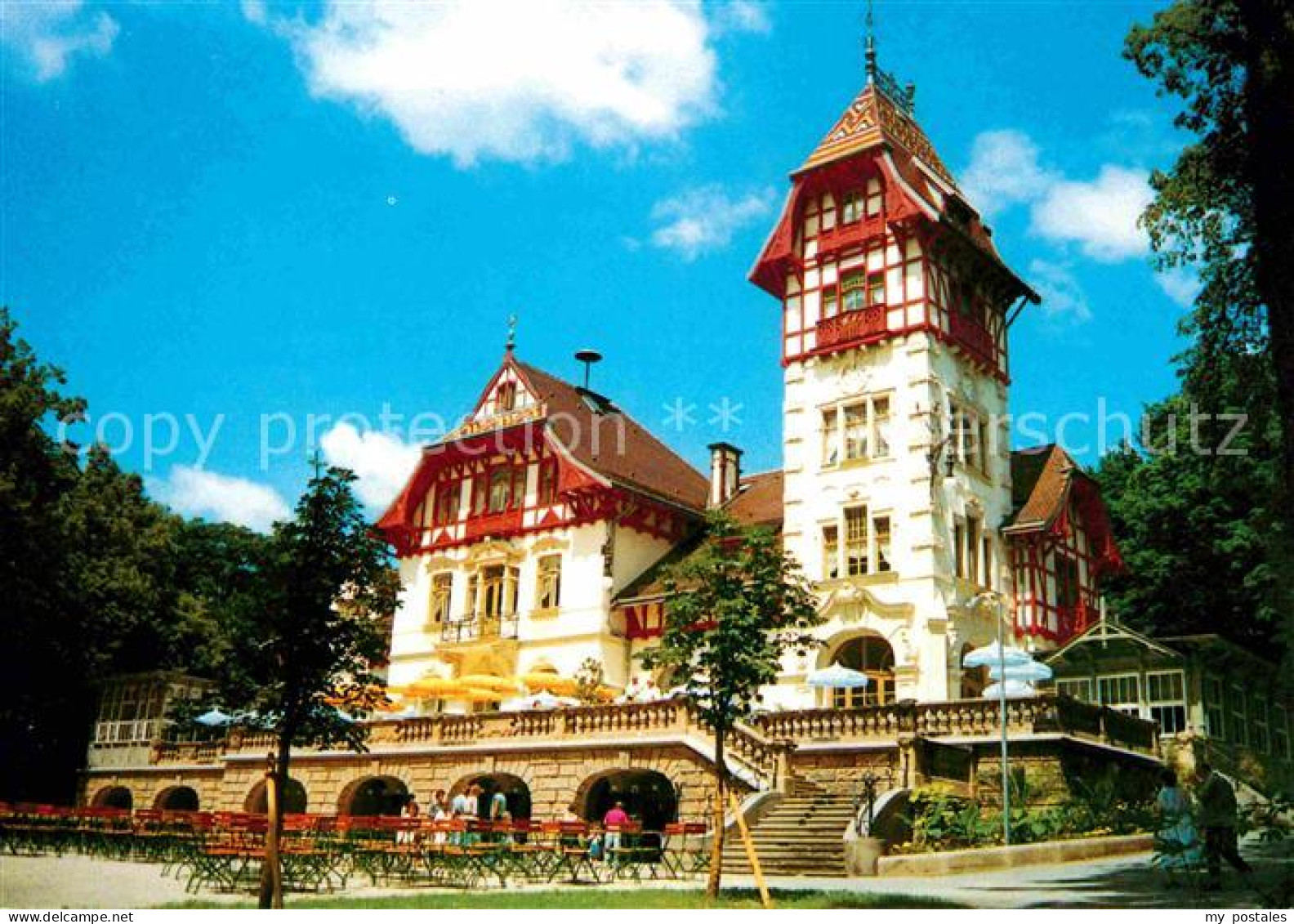 72616529 Hof Saale Theresienstein Buergerpark Gesellschaftshaus Tanzcafe Restaur - Hof