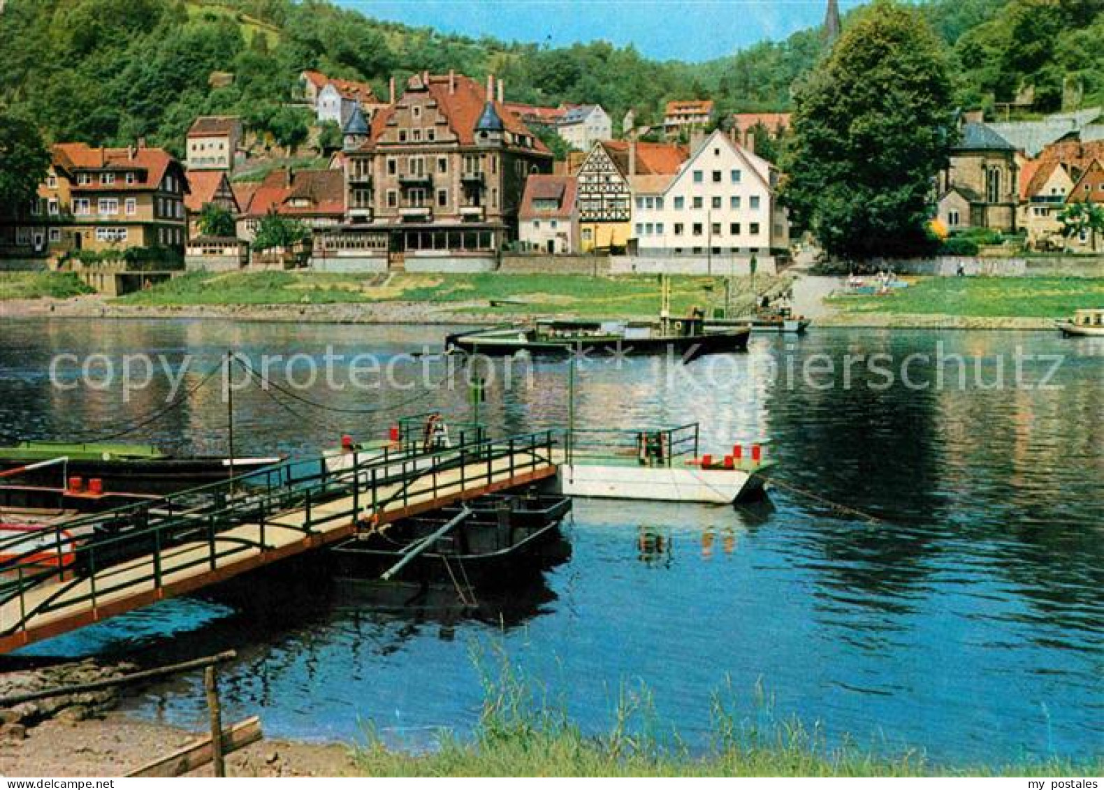 72616326 Wehlen Sachsen Partie An Der Elbe Bootsanleger Faehre Wehlen - Autres & Non Classés