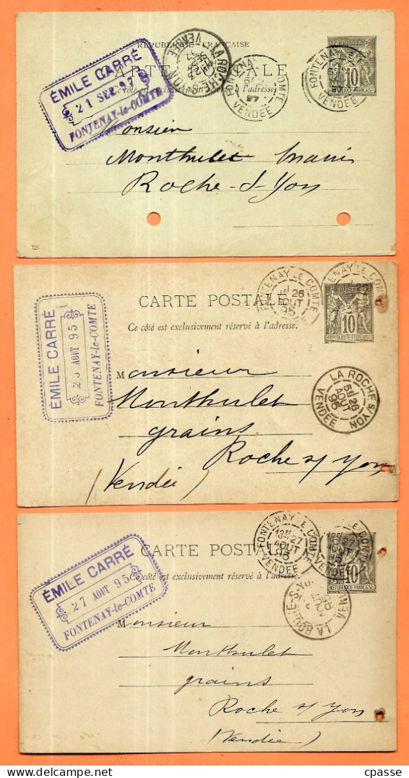 (Lot De 7) CPA (Entier Postal Commercial) E. CARRE 85 FONTENAY-Le-COMTE à La Roche-sur-Yon Vendée * Agriculture Grains - Other & Unclassified