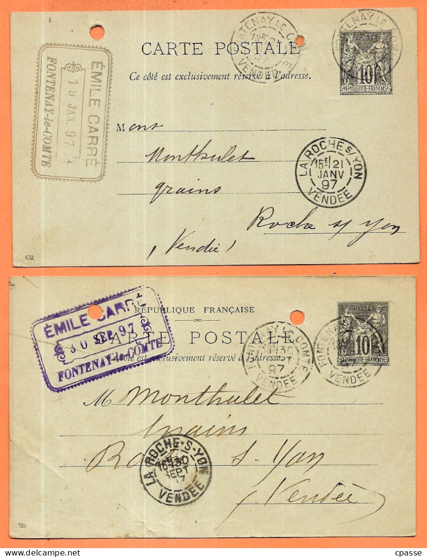 (Lot De 7) CPA (Entier Postal Commercial) E. CARRE 85 FONTENAY-Le-COMTE à La Roche-sur-Yon Vendée * Agriculture Grains - Other & Unclassified