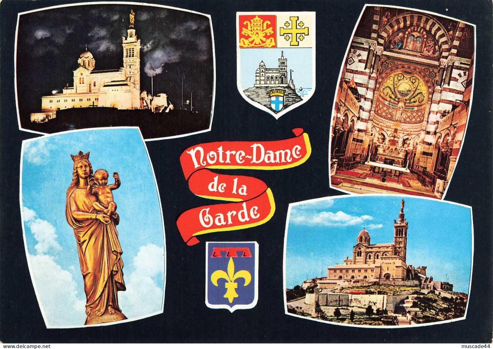 MARSEILLE - MULTI VUES - BASILIQUE NOTRE DAME DE LA GARDE - SOUVENIR - Notre-Dame De La Garde, Lift En De Heilige Maagd