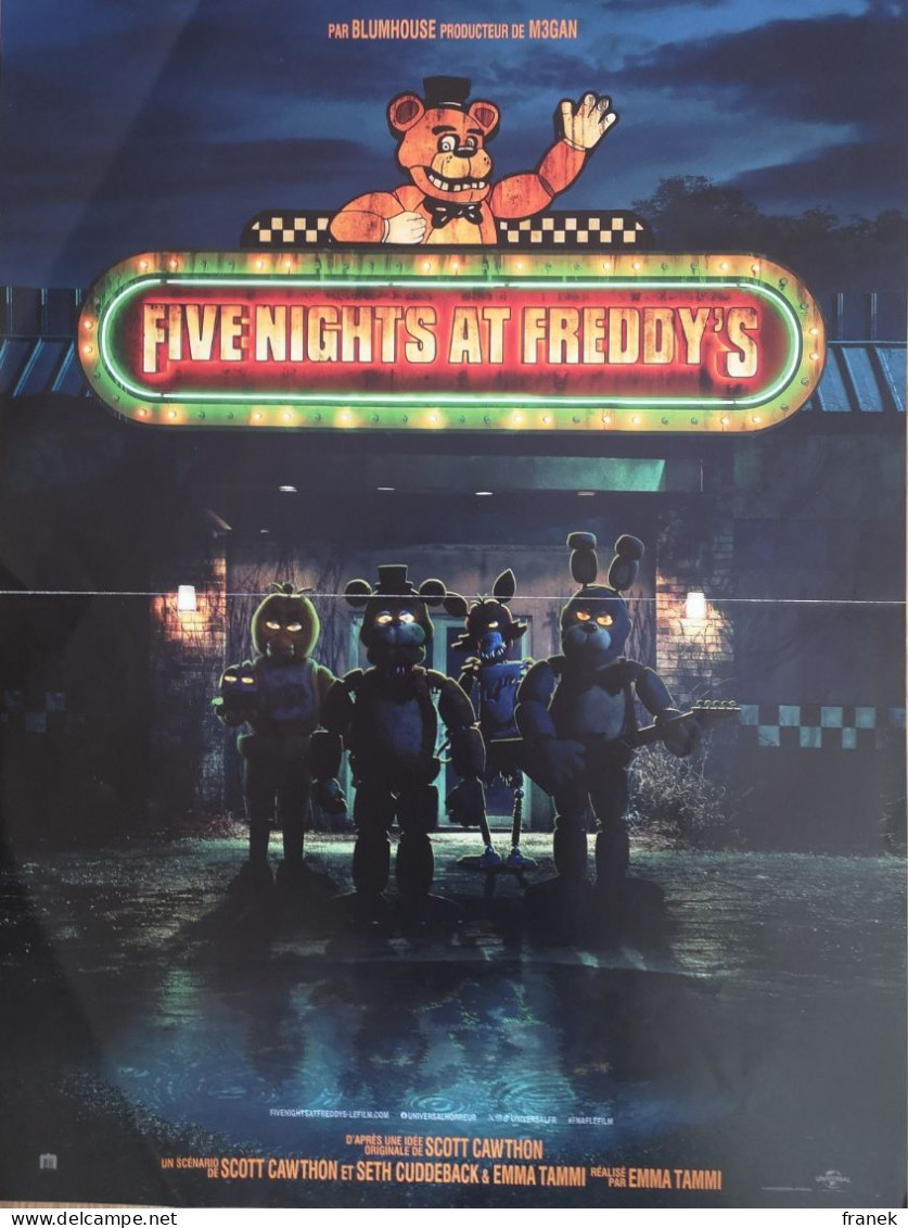 Affiche De Cinéma " FIVE NIGHTS AT FREDDY'S"  Format 120X160cm - Plakate & Poster