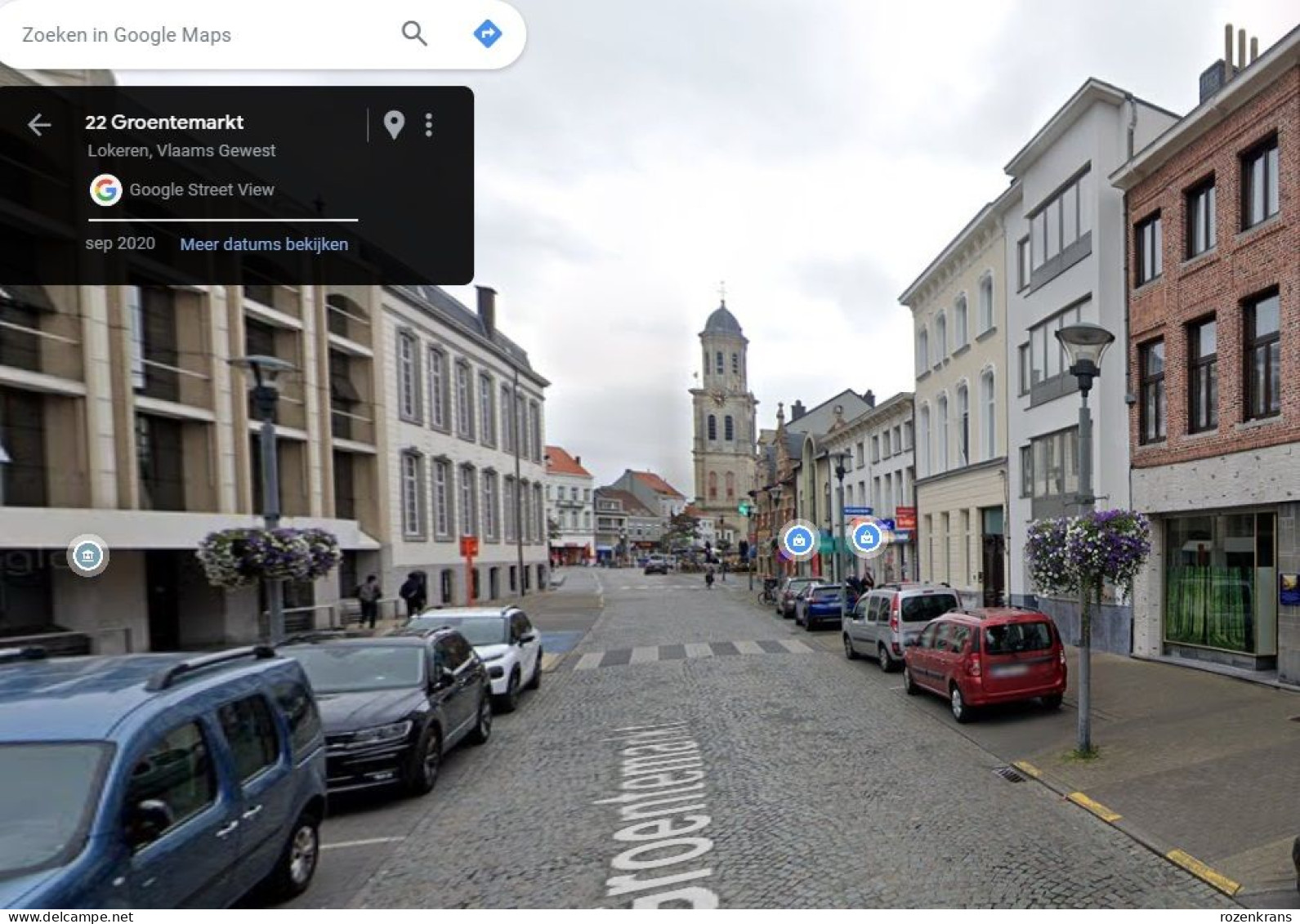 Lokeren Vieux Marché Au Bétail Groentemarkt Geanimeerd 1909 Heliotypie De Graeve Gand Gent - Lokeren