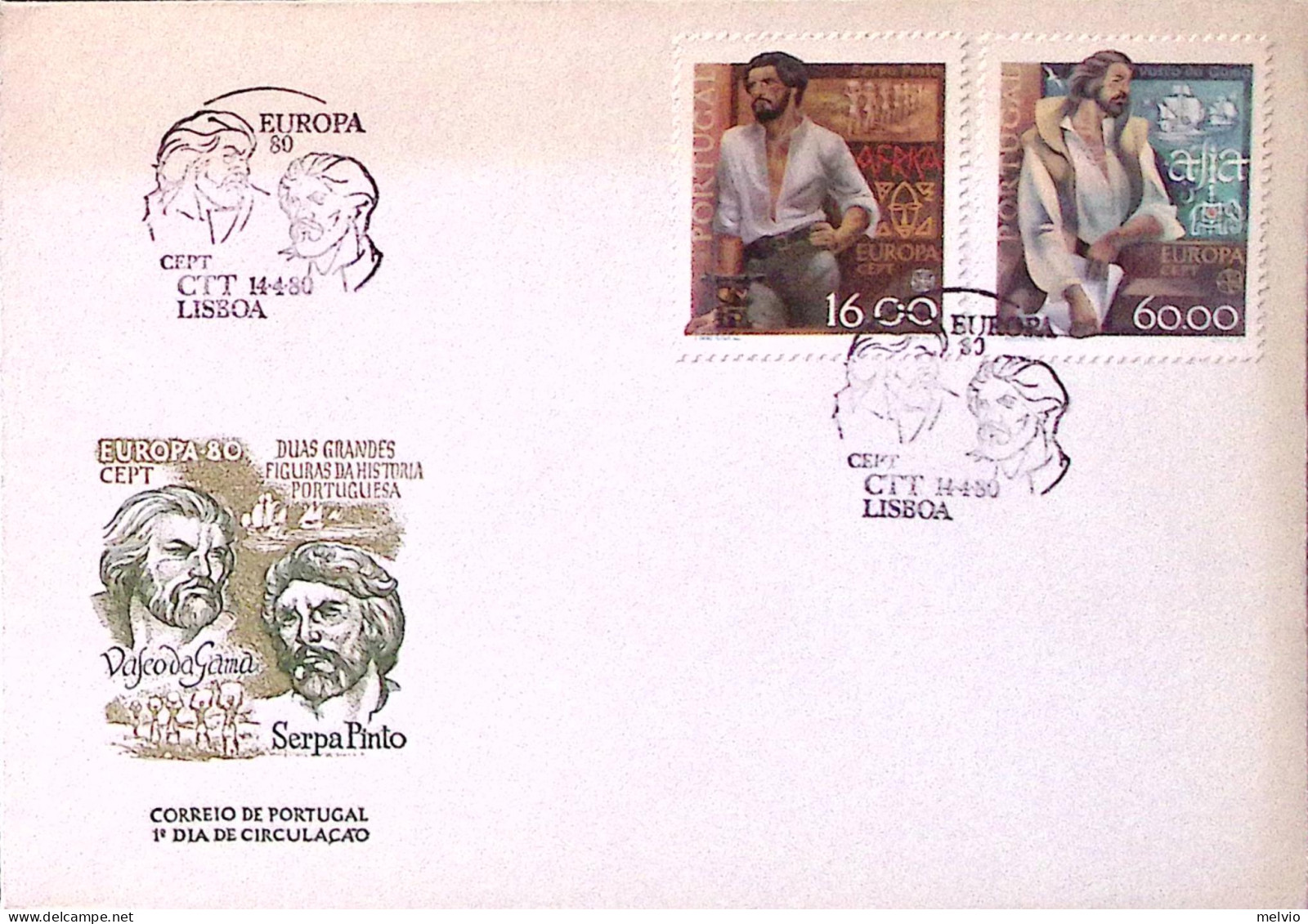 1980-PORTOGALLO Europa 30920 Serie Cpl. (1466/7) Su Fdc - FDC