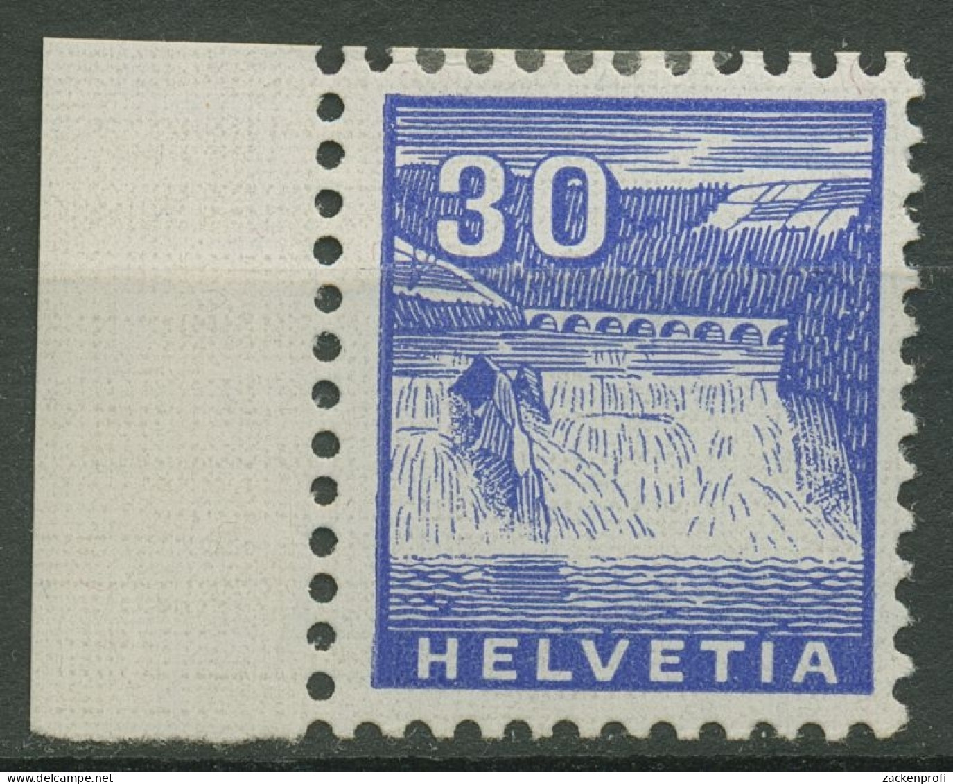 Schweiz 1934 Freimarke Landschaften Rheinfall Bei Schaffhausen 276 Mit Falz - Unused Stamps