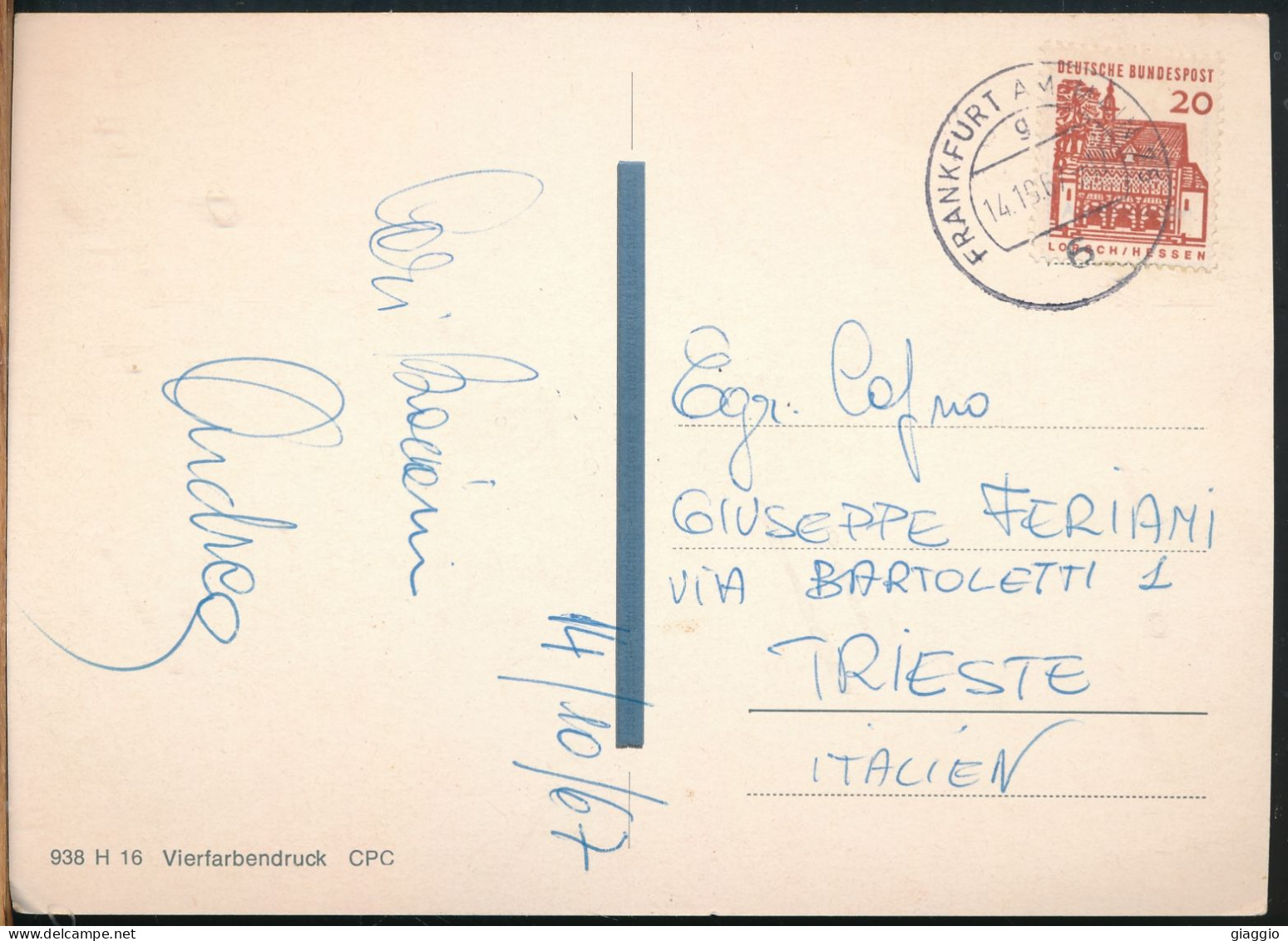 °°° 31080 - GERMANY - OBERNBURG AM MAIN - VIEWS - 1967 With Stamps °°° - Andere & Zonder Classificatie