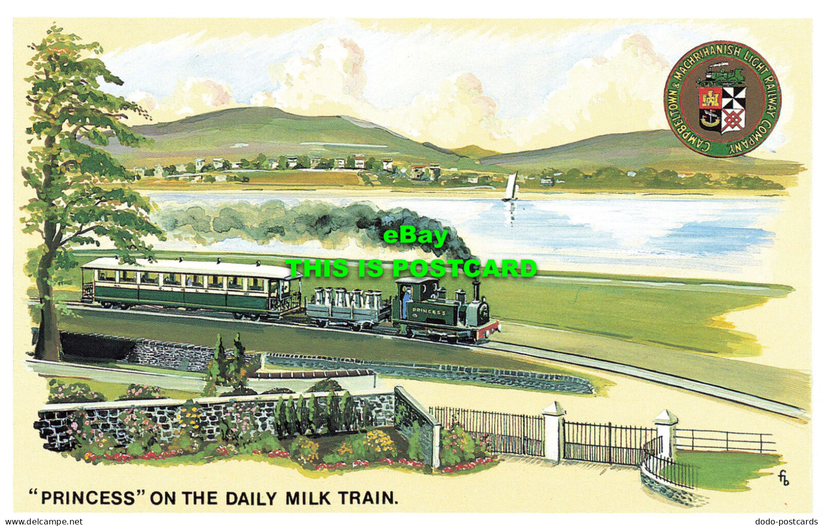 R569522 Princess On Daily Milk Train. Campbeltown And Machrihanish Light Railway - World