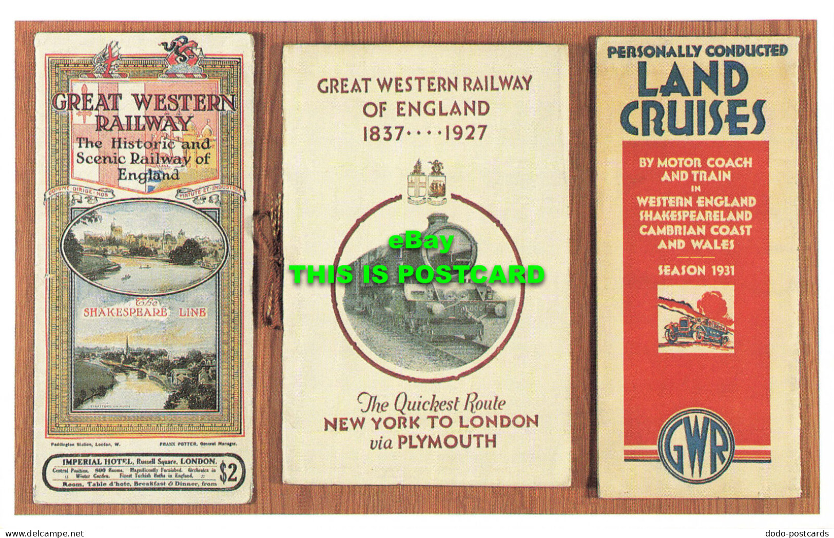 R569535 G. W. R. Historic And Scenic Railway Of England. Wymans. 1920s. Kelly An - World