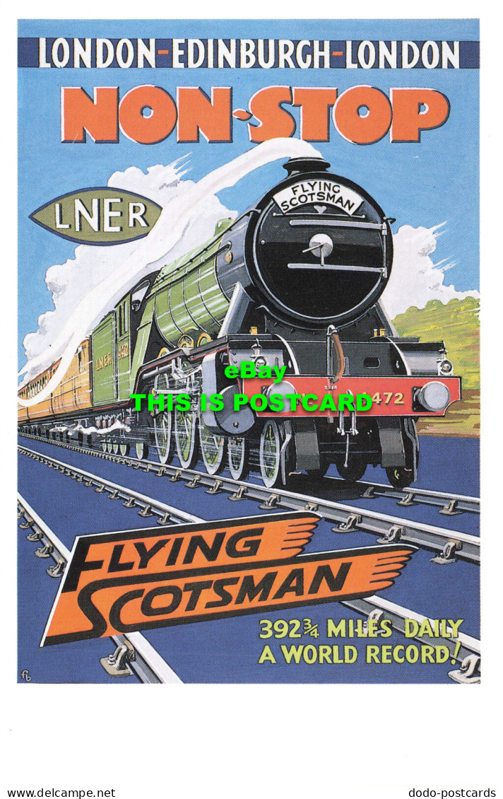 R570062 London. Edinburgh. London. Non Stop. LNER. Flying Scotsman. Dalkeith. No - Sonstige & Ohne Zuordnung