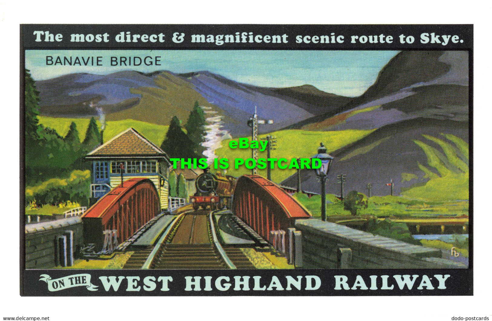 R569619 Banavie Bridge. West Highland Railway Company. North British Railway. Da - Wereld