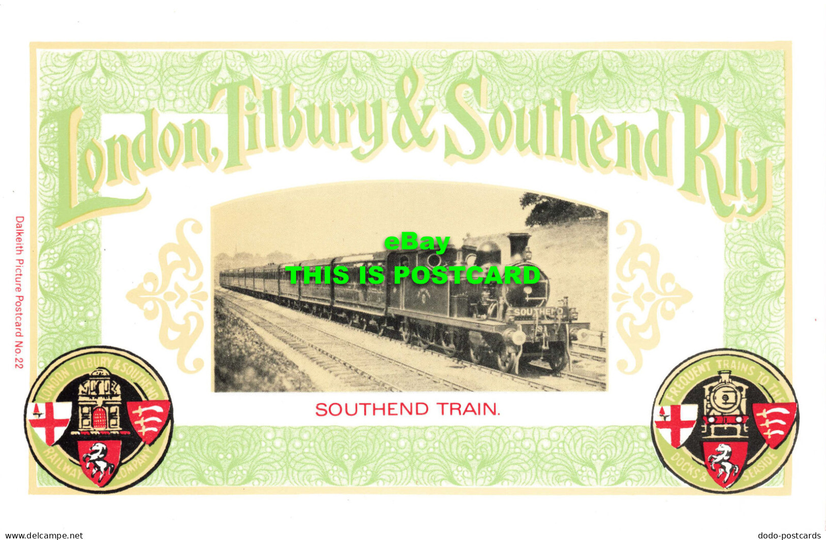 R569622 London Tilbury And Southend Rly. Southend Train. Dalkeith Picture Postca - Andere & Zonder Classificatie