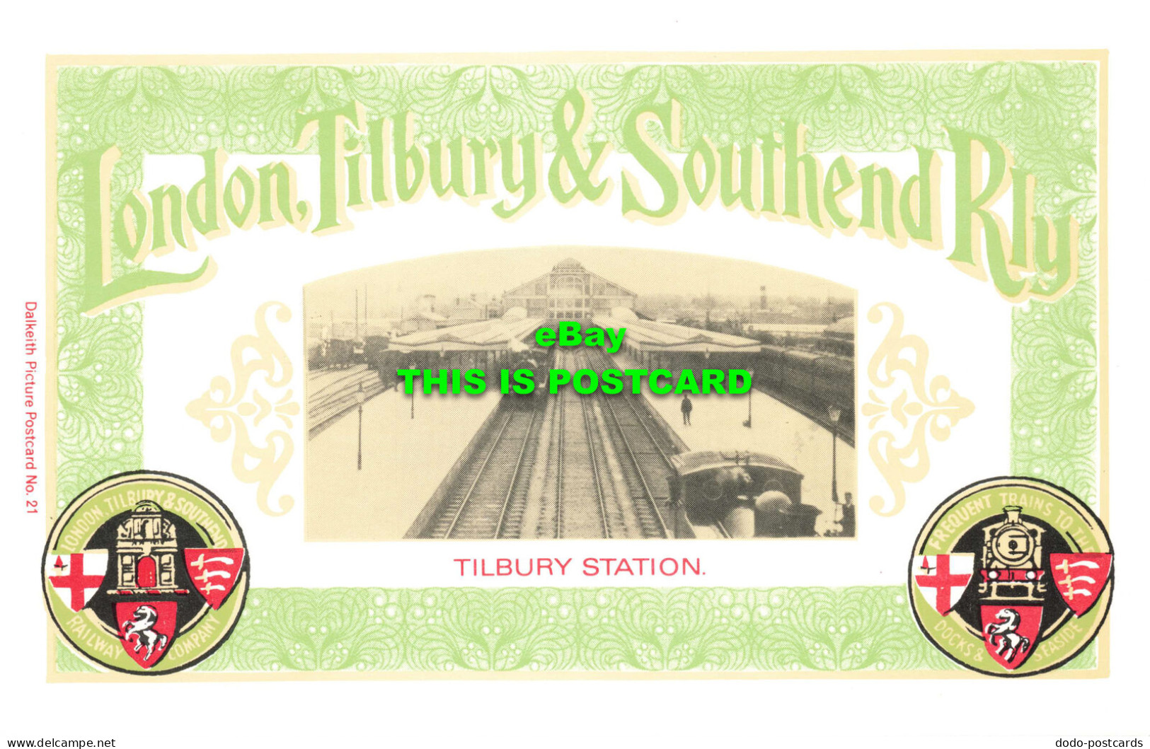 R569627 London Tilbury And Southend Rly. Tilbury Station. Dalkeith Picture Postc - Andere & Zonder Classificatie