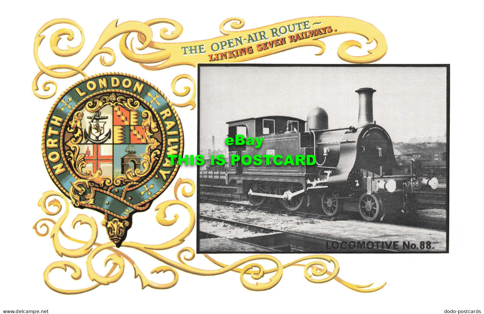 R569676 North London Railway. Open Air Route. Locomotive No. 88. Dalkeith No. 89 - Andere & Zonder Classificatie