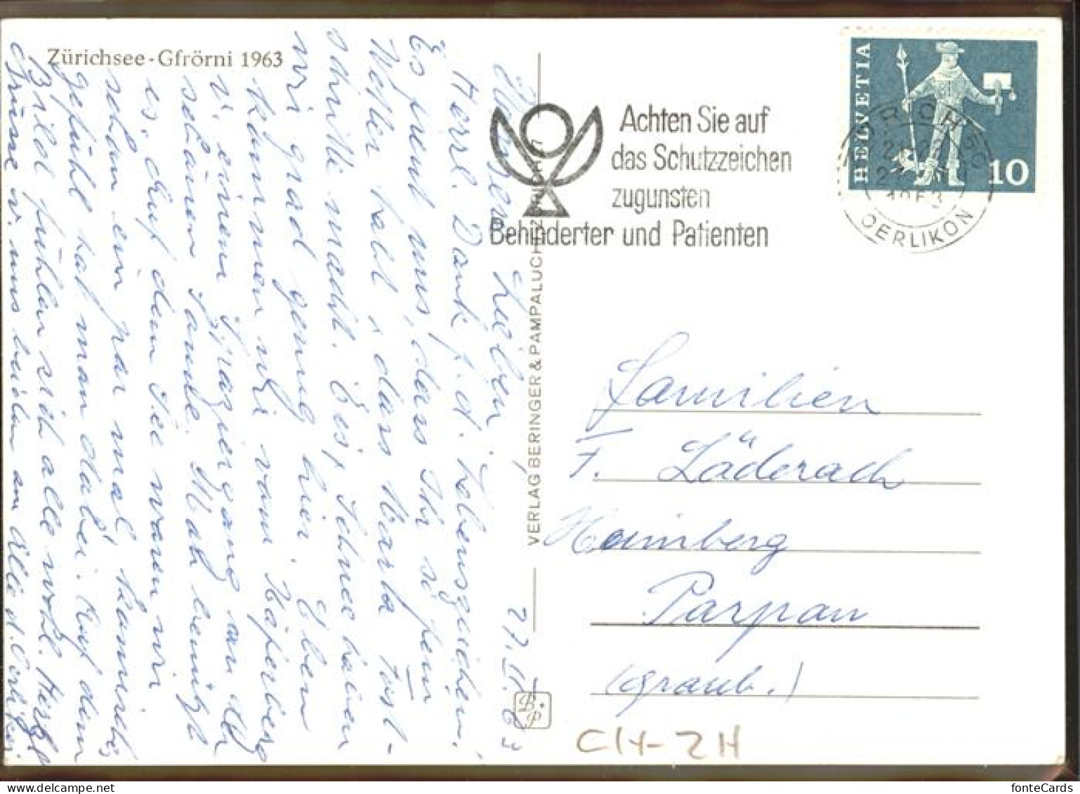 11293345 Zuerichsee Gfroerni 1963 Zuerichsee Gefroren Zuerich - Sonstige & Ohne Zuordnung