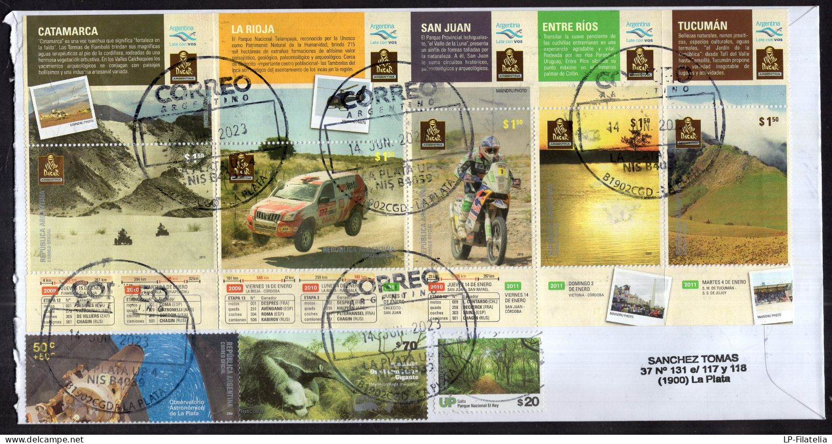 Argentina - 2023 - Rally Dakar - Modern Stamps - Diverse Stamps - Brieven En Documenten