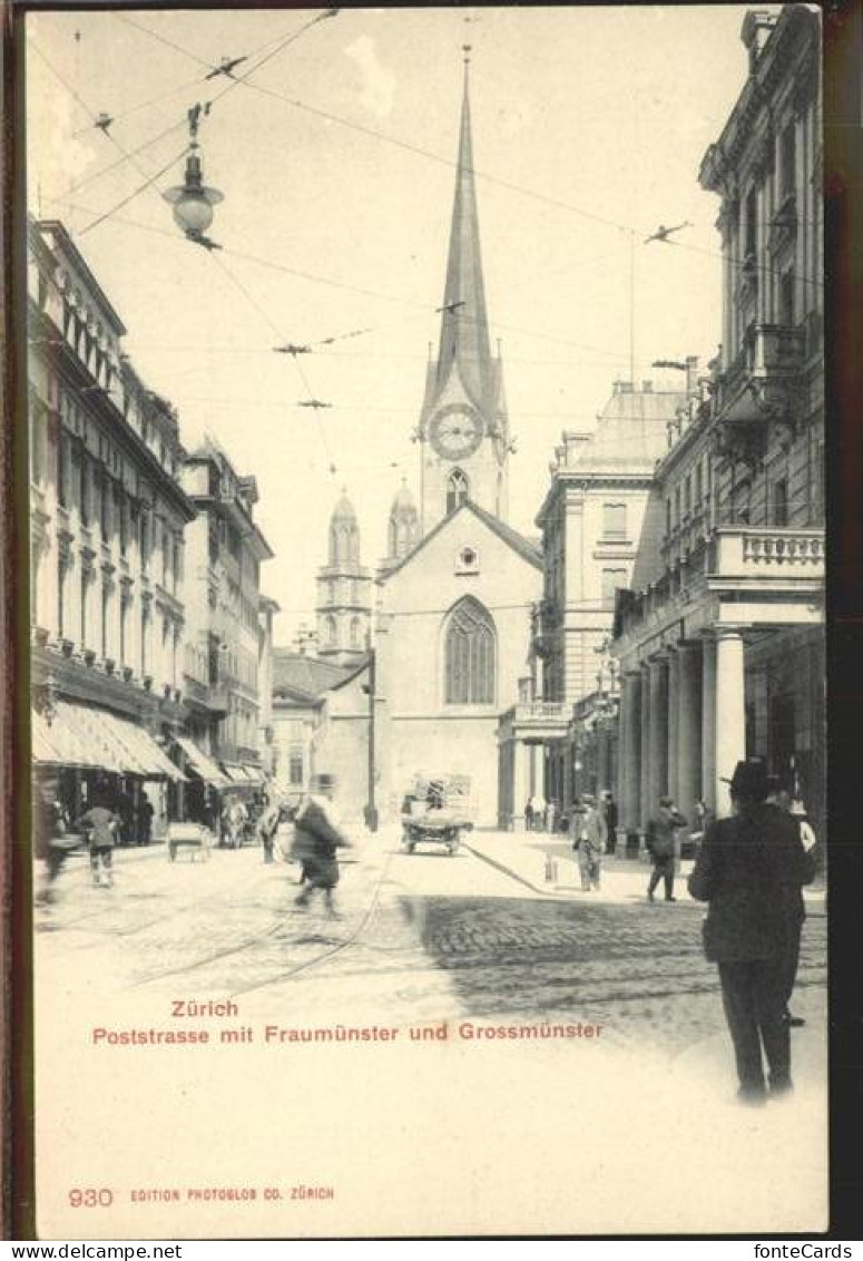 11292993 Zuerich Poststrasse Fraumuenster Grossmuenster Zuerich - Sonstige & Ohne Zuordnung