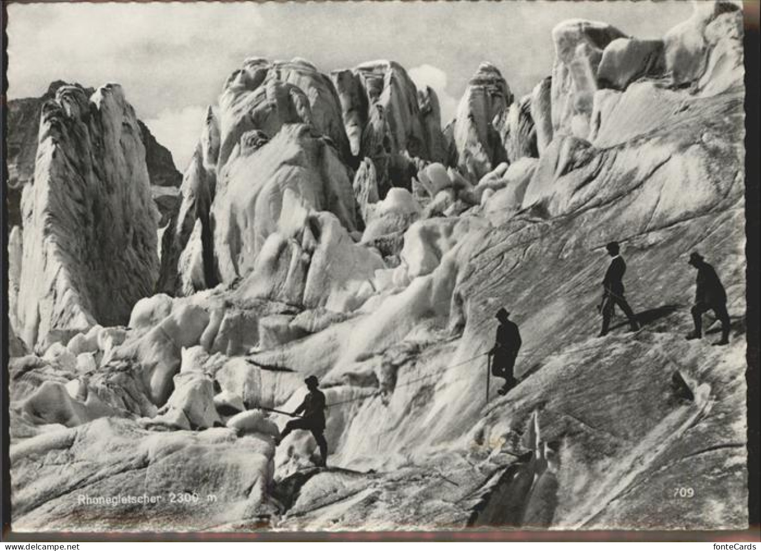 11292971 Rhonegletscher Glacier Du Rhone Bergsteiger Rhone - Sonstige & Ohne Zuordnung