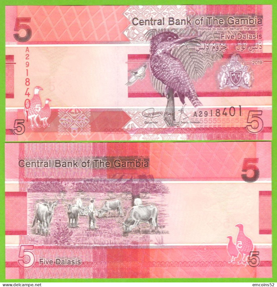 GAMBIA 5 DALASIS 2019 P-W37a UNC - Gambie