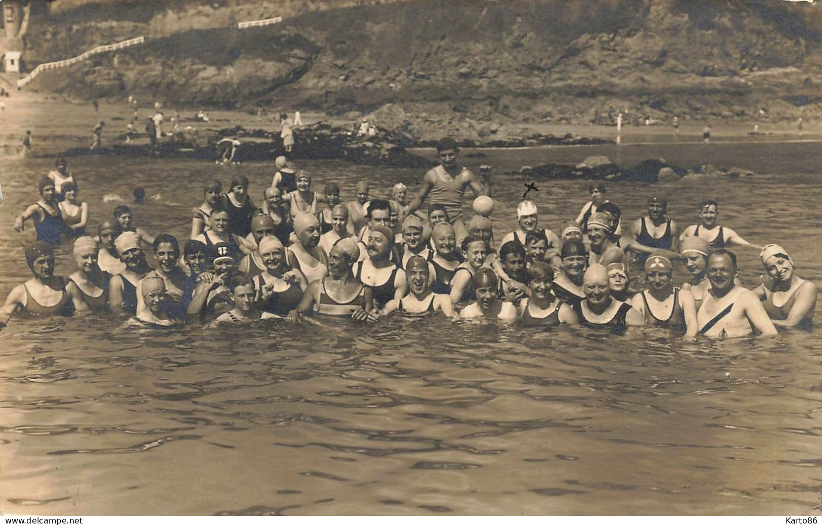 St Quay Portrieux * Carte Photo * Groupe De Baigneurs - Saint-Quay-Portrieux