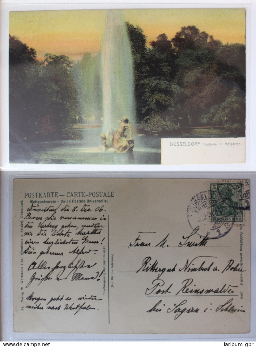 AK Düsseldorf Fontaine Im Hofgarten 1906 Gebraucht #PA677 - Other & Unclassified